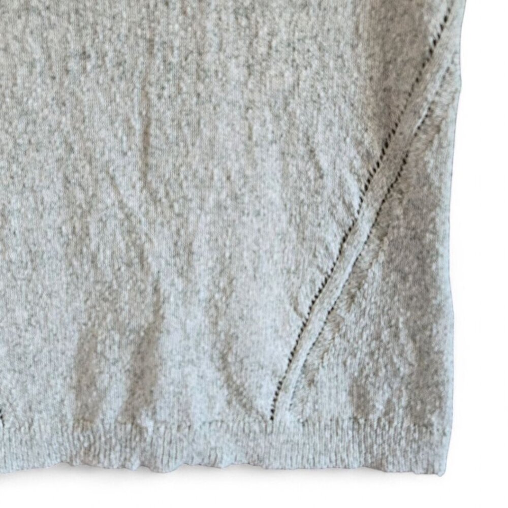J.Jill Pure Jill Womens Small Spray Dyed Sleeveless Sweater Top Shell Pistachio - Picture 3 of 7